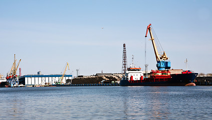 Image showing Harbor logistics