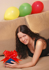 Image showing woman with presents