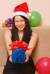 Image showing woman with presents