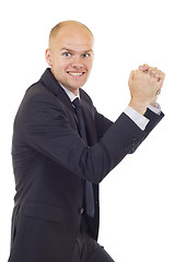 Image showing winning businessman