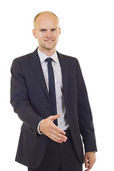 Image showing businessman welcoming