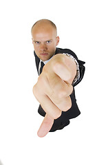 Image showing businessman with thumbs down