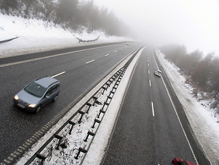 Image showing Winter motorway