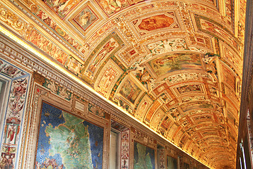 Image showing Italy. Vatican Museums. Gallery of the Geographical Maps 