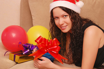 Image showing woman with presents