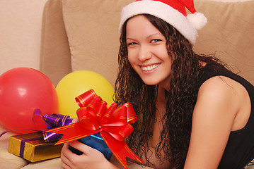 Image showing woman with presents