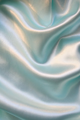 Image showing Smooth elegant blue silk background