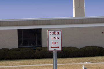 Image showing School Buses Only Sign