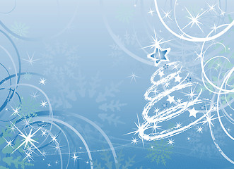 Image showing Christmas vector tree