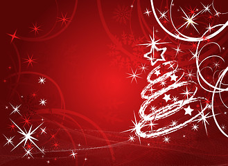 Image showing Christmas vector tree
