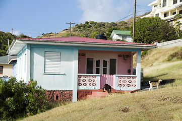 Image showing typical caribbean style house