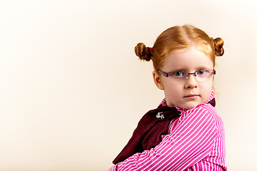 Image showing Portrait of cute elegant redhead girl