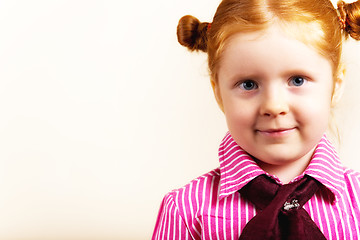 Image showing Portrait of cute elegant redhead girl