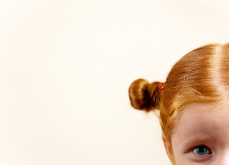 Image showing Portrait of cute elegant redhead girl