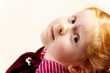 Image showing Portrait of cute elegant redhead girl