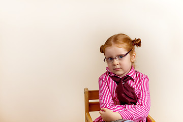 Image showing Portrait of cute elegant redhead girl