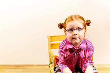 Image showing Portrait of cute elegant redhead girl