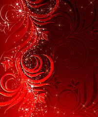 Image showing Christmas red background
