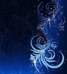Image showing Winter blue background