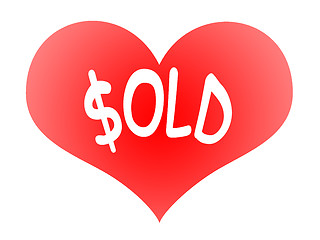 Image showing Heart Sold