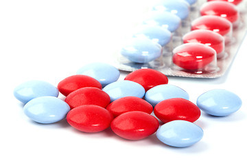 Image showing red and blue pills