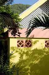 Image showing typical caribbean architecture bequia st. vincent