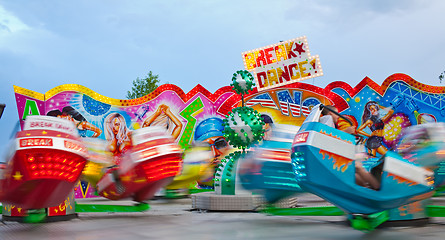 Image showing Carousel in motion