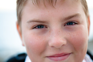 Image showing Young boy smiling