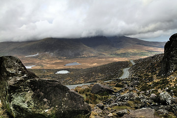 Image showing Road in hills of Dingle peninsula