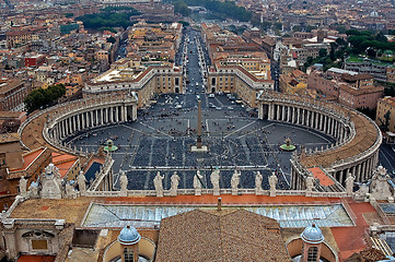 Image showing View at piazza st. pietro