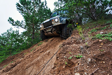 Image showing Off road truck in trial competition