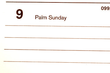 Image showing palm sunday
