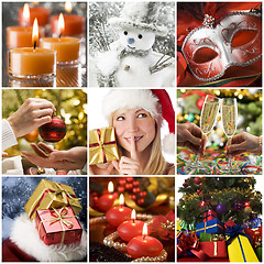 Image showing Christmas collage