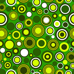 Image showing Abstract seamless green background 