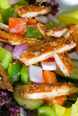 Image showing sesame chicken salad