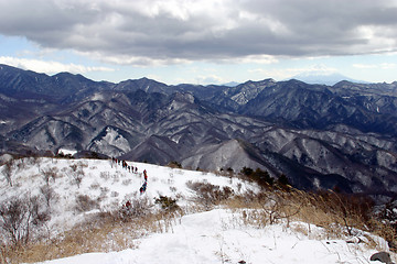 Image showing Snow Hikers