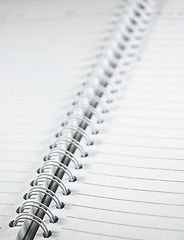 Image showing White empty diary.