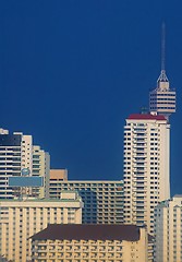 Image showing Tower and skyscrapers 