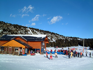 Image showing Chairlift station