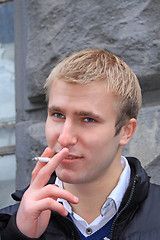 Image showing Young adult blonde man