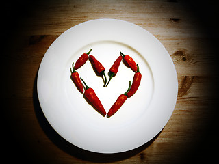 Image showing Chilli Heart