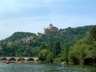 Image showing Chateau above Dordogne