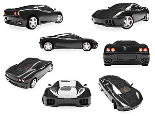 Image showing Collage of isolated supreme car