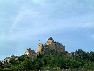 Image showing Chateau above Dordogne