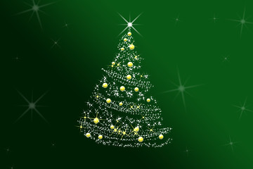 Image showing ABSTRACT CHRISTMAS TREE 