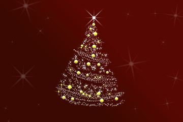 Image showing ABSTRACT CHRISTMAS TREE 
