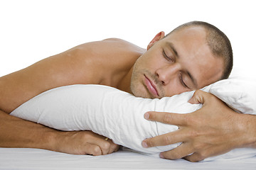 Image showing Man Sleeping