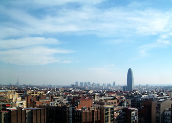 Image showing Barcelona skyline 1