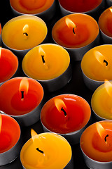 Image showing flaming candles