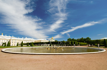 Image showing Peterhof Oak fountain